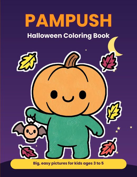 Pampush the Pumpkin: Halloween Coloring Book