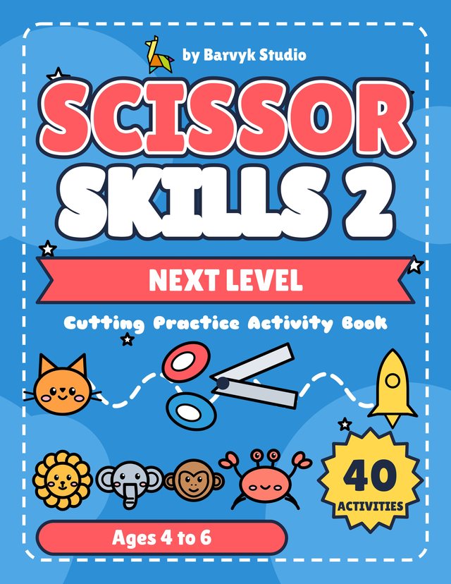 Scissor Skills 2: Next Level Cutting Workbook cover