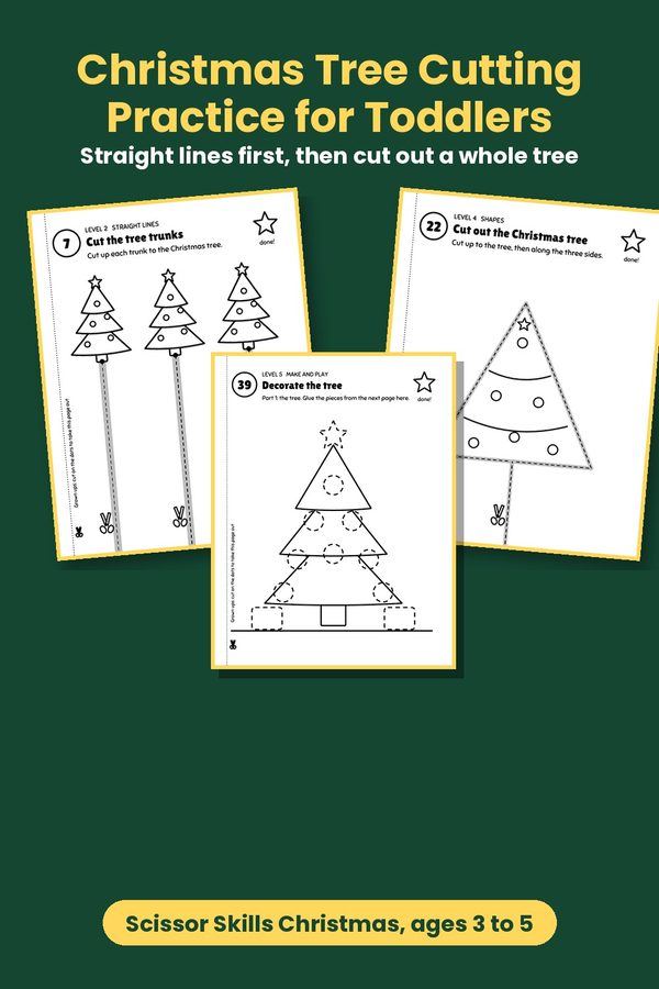 Christmas tree cutting practice